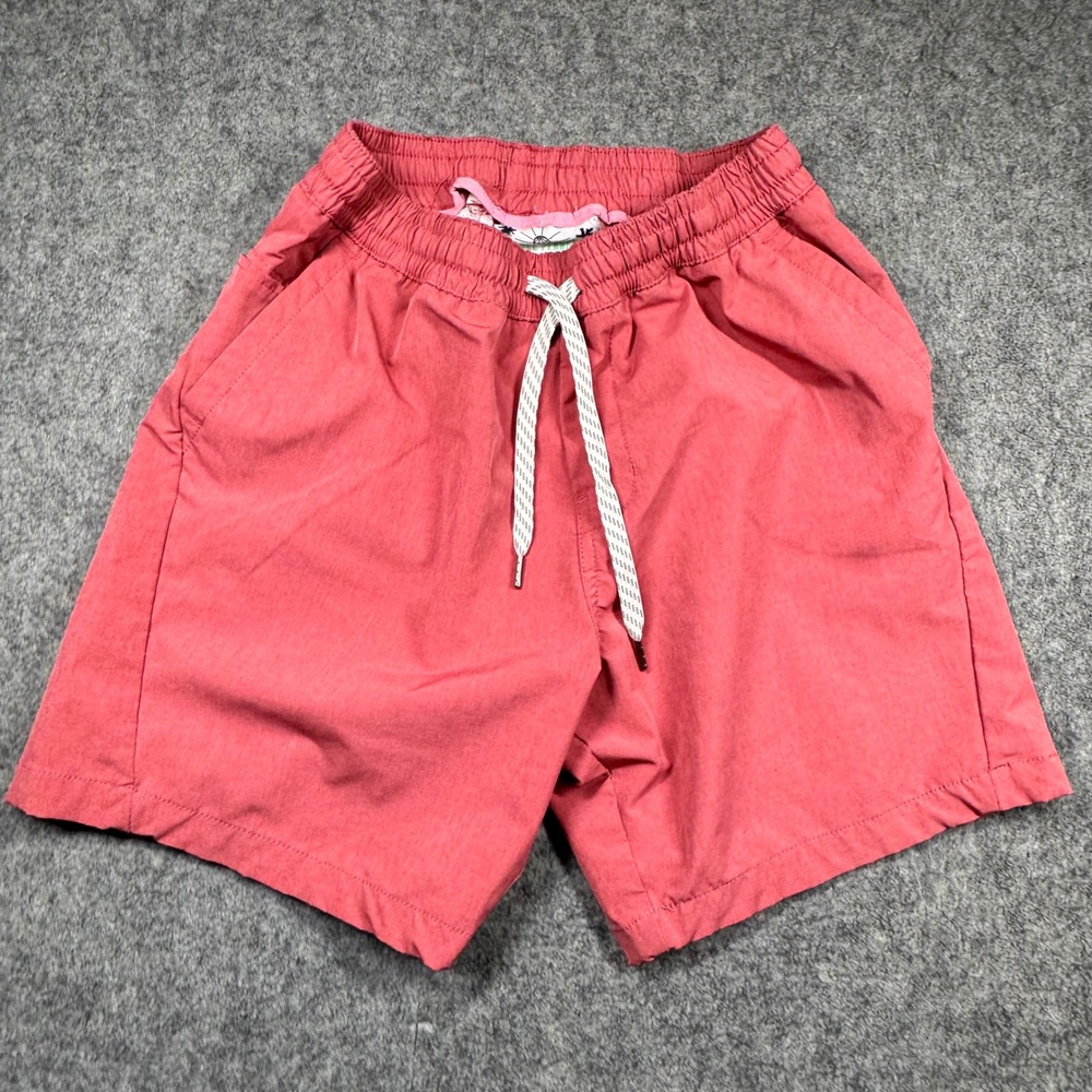 Free Planet Mens Coral Red Casual Drawstring Shorts‎ XS FS9P46FDDE2